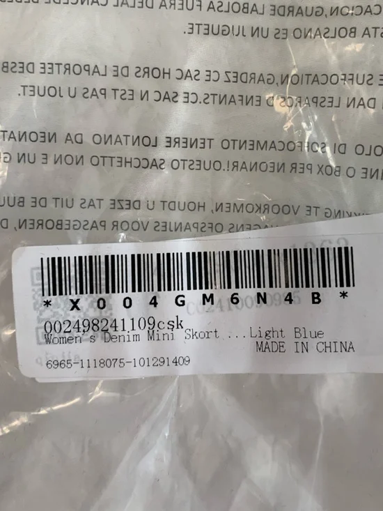 CiMuk Light Wash Denim Mini Skirt - Picture 6 of 16